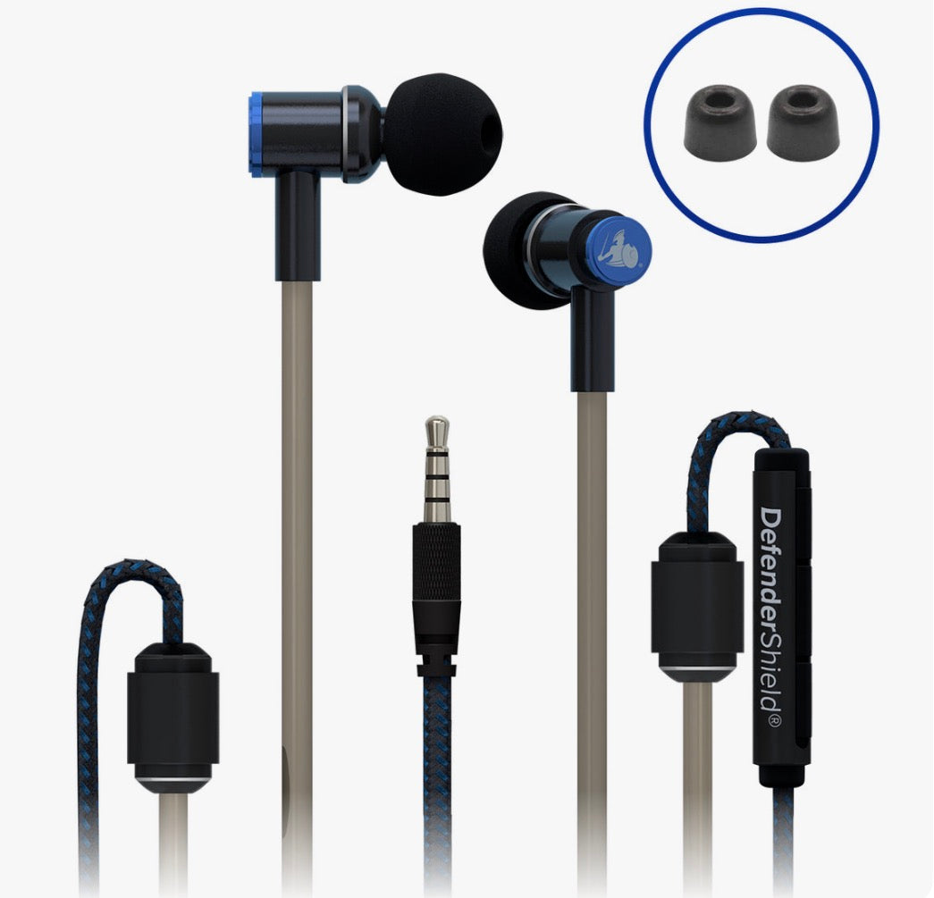 Radiation Free Wired Earbuds!! Air Tube Stereo Headphones DefenderShield