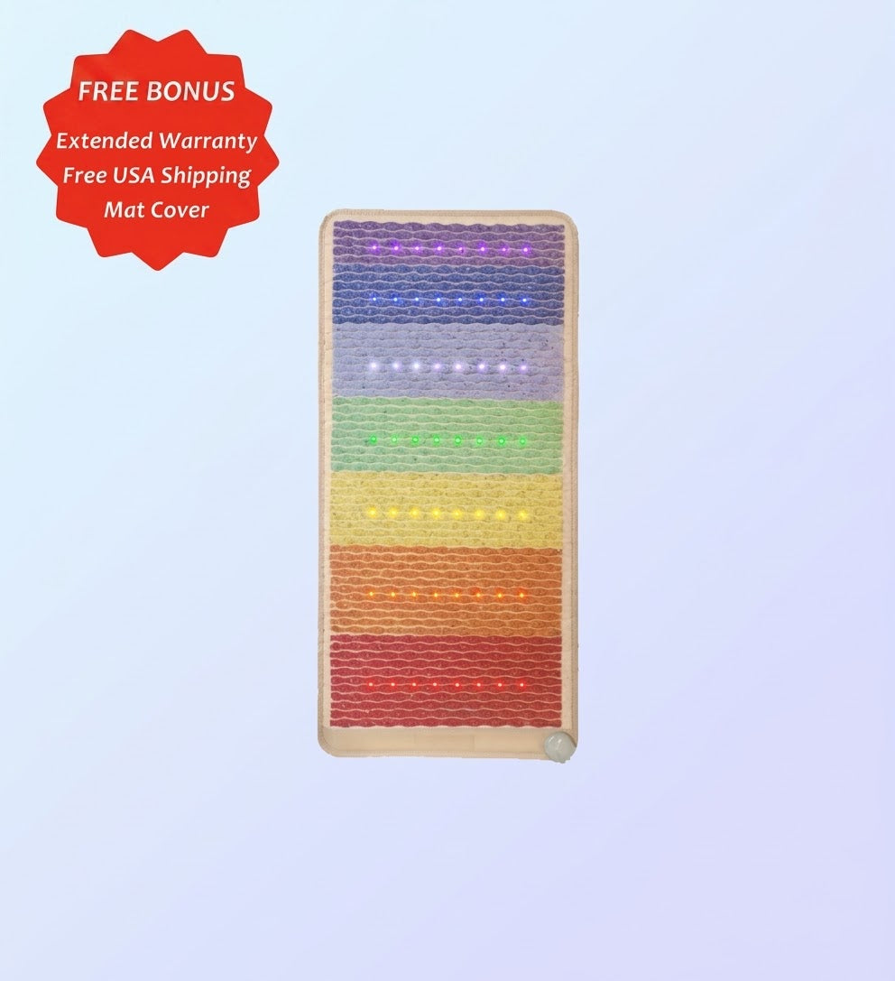 Rainbow Chakra Far Infrared High Intensity PEMF Mat 40"X20"