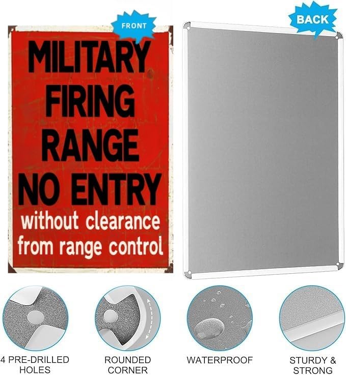 50% OFF - Castora Military Shooting Range - Wall Art - Man’s Cave - Retired Military Personnel Gift