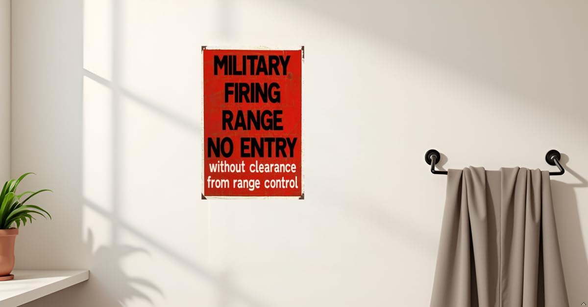 50% OFF - Castora Military Shooting Range - Wall Art - Man’s Cave - Retired Military Personnel Gift