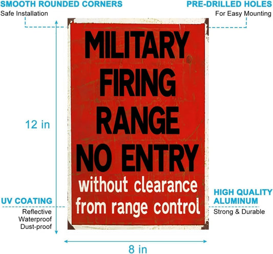 50% OFF - Castora Military Shooting Range - Wall Art - Man’s Cave - Retired Military Personnel Gift