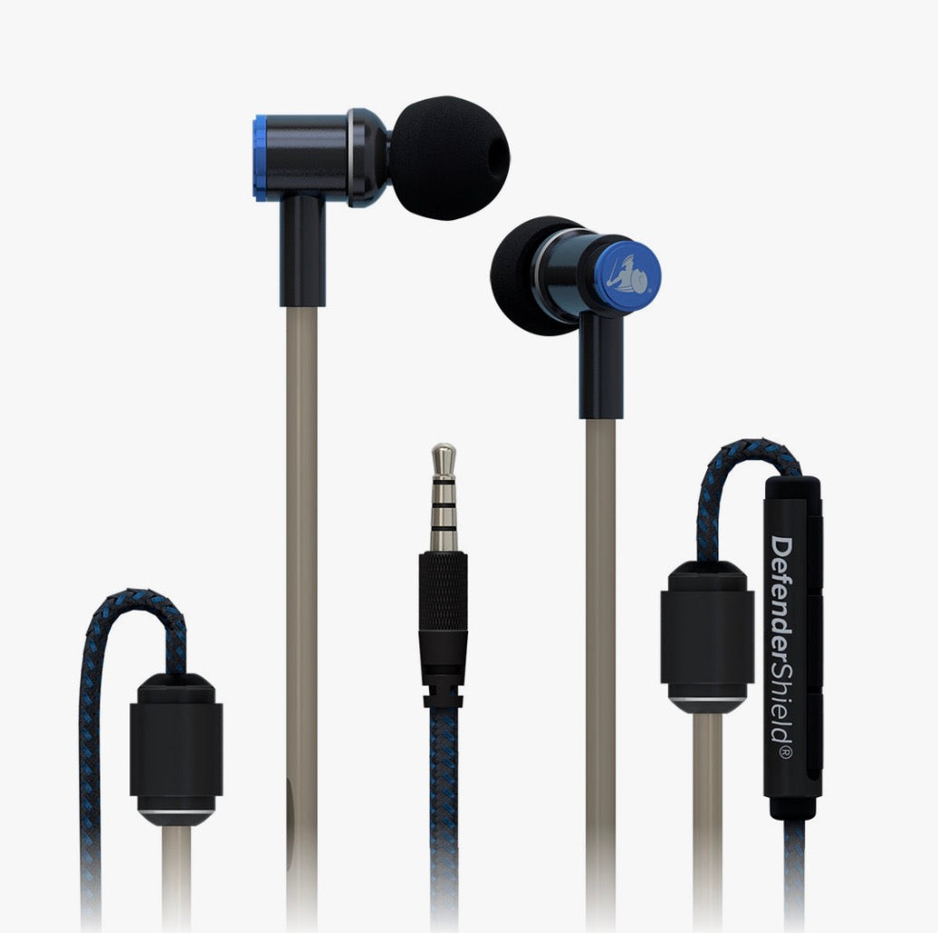 Radiation Free Wired Earbuds!! Air Tube Stereo Headphones DefenderShield