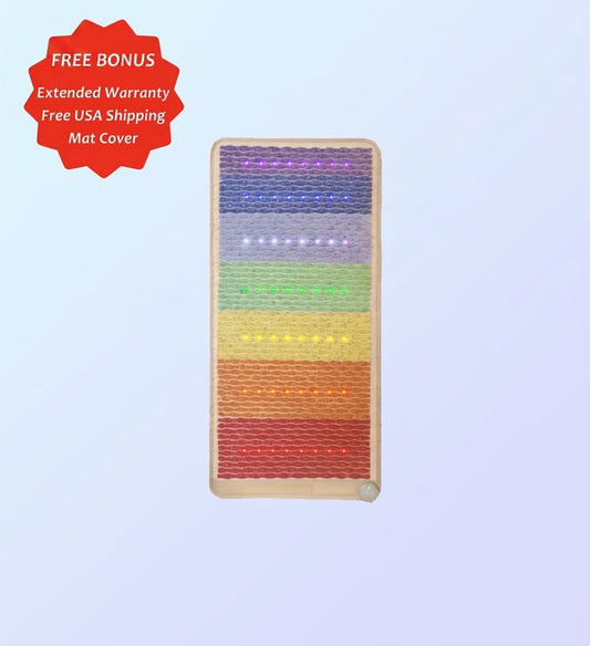 Rainbow Chakra Far Infrared High Intensity PEMF Mat 40"X20"